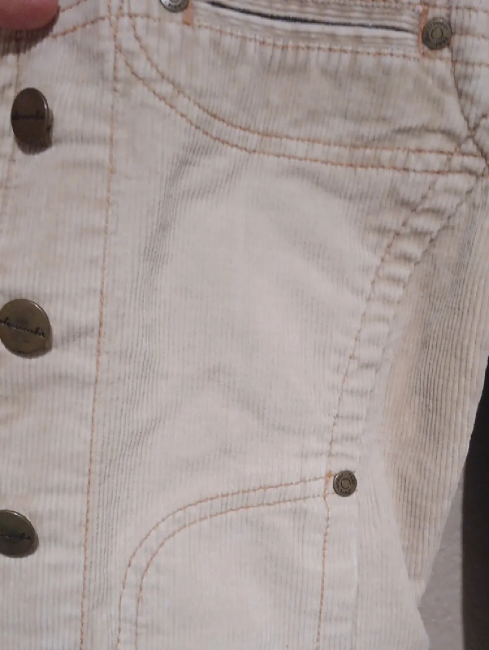 Vtg Y2K Abercrombie & Kids Cream Jacket